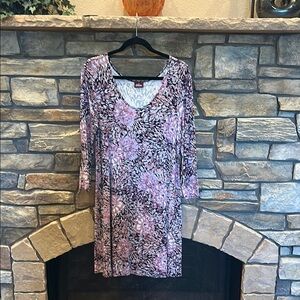 NWOT Salaam Floral Print Dress - Size L (fit M-12).